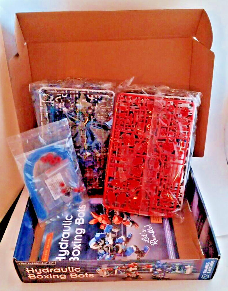 Thames Kosmos Hydraulic Boxing Robots Bots STEM Experiment Kit Science Engineer