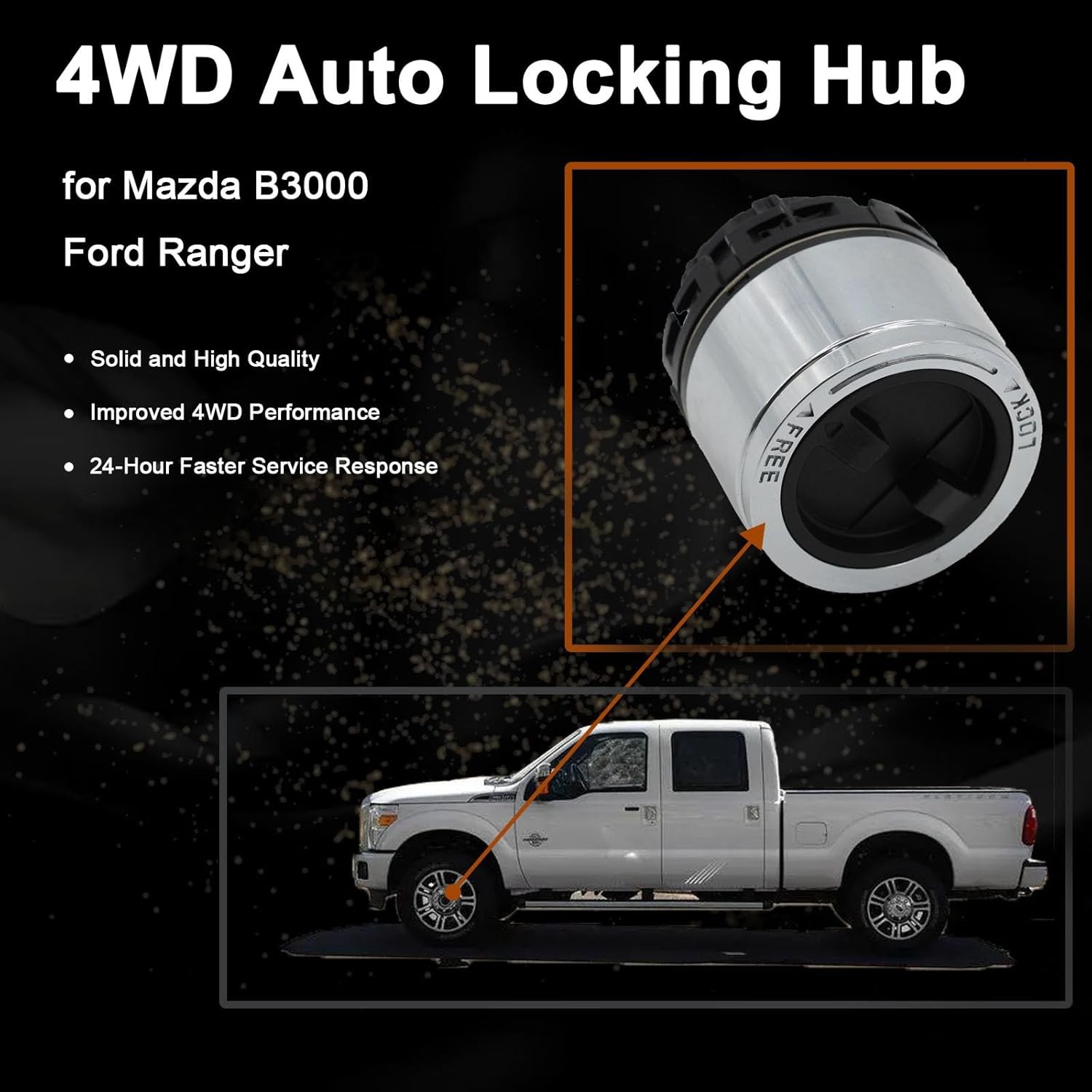 1998-2003 Ford Ranger 4WD Wheel Locking Hub Replacement Kit for 4×4 Off Road