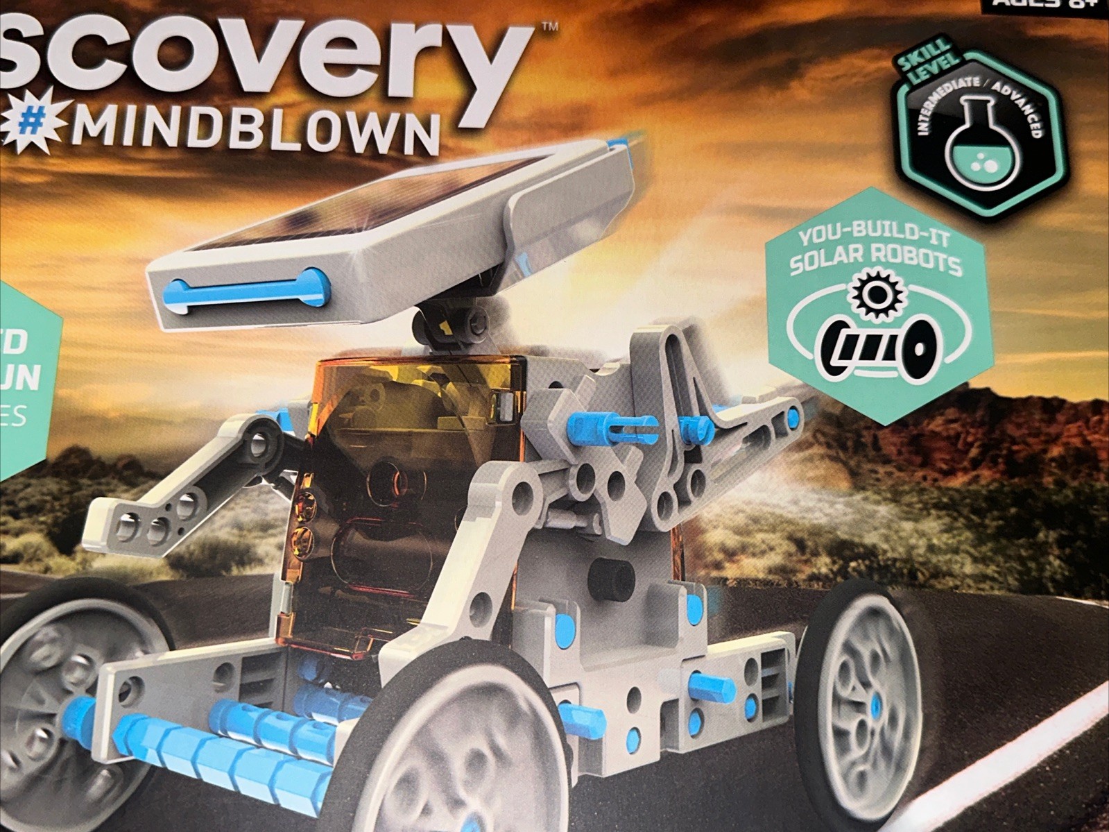 NEW Discovery Kids Mindblown STEM 12-in-1 Solar Robot 197-Piece Creation Kit