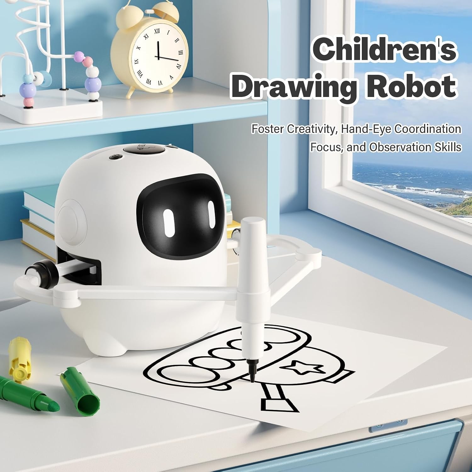Educational Drawing Machine for Kids – Voice-Controlled & 150 Creative Cards