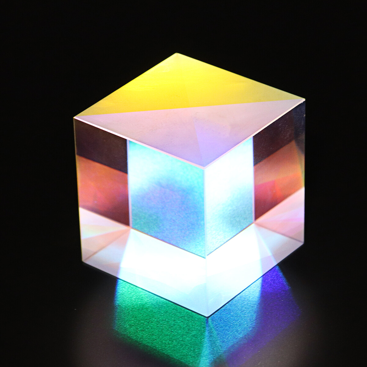 35mm Beam Combiner Light Splitter Dichroic Mirror Lens Cube Prism Optical Glass