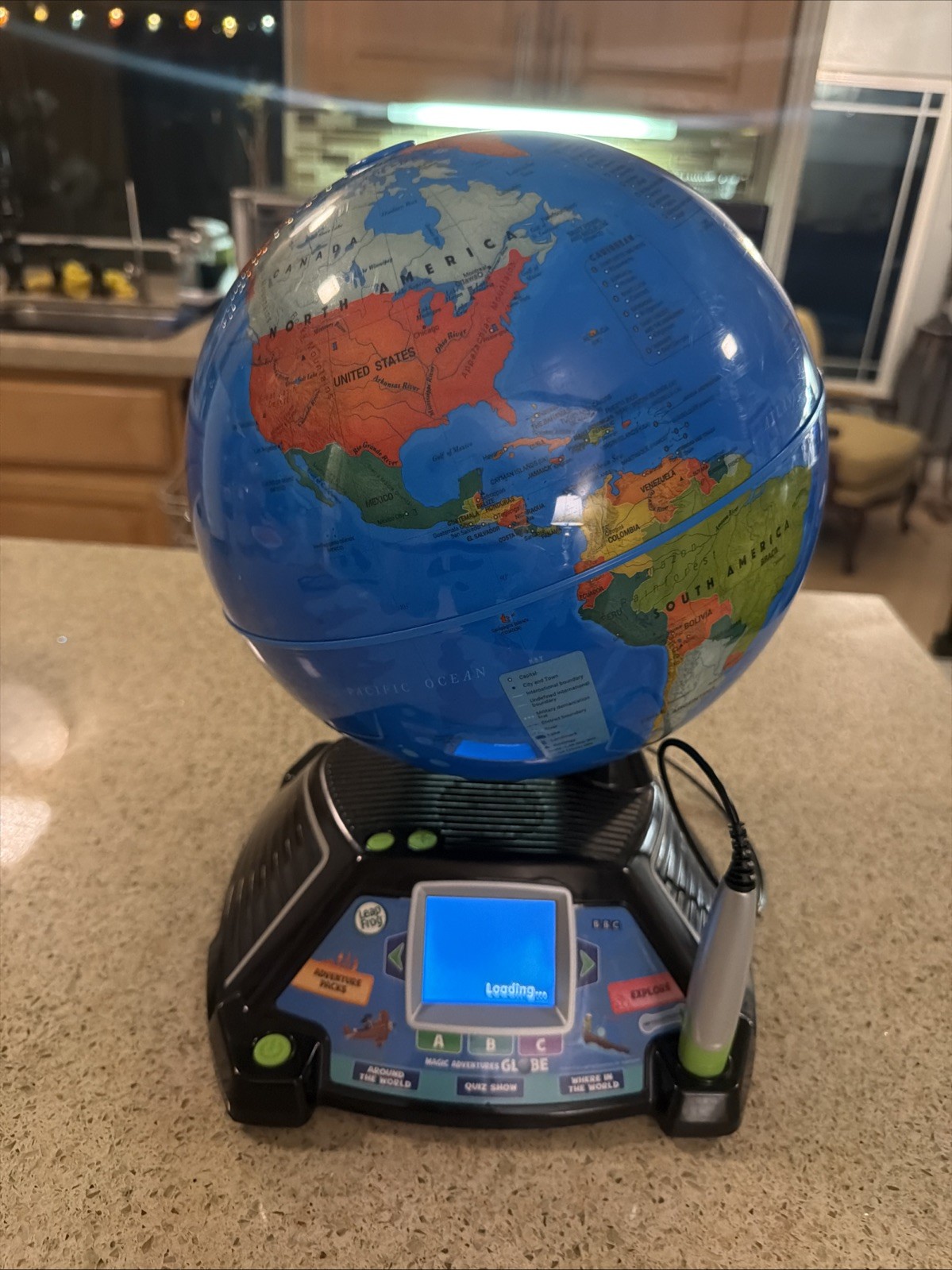 LeapFrog Magic Adventures Globe 2.8″ Video Screen BBC Interactive Games – Used