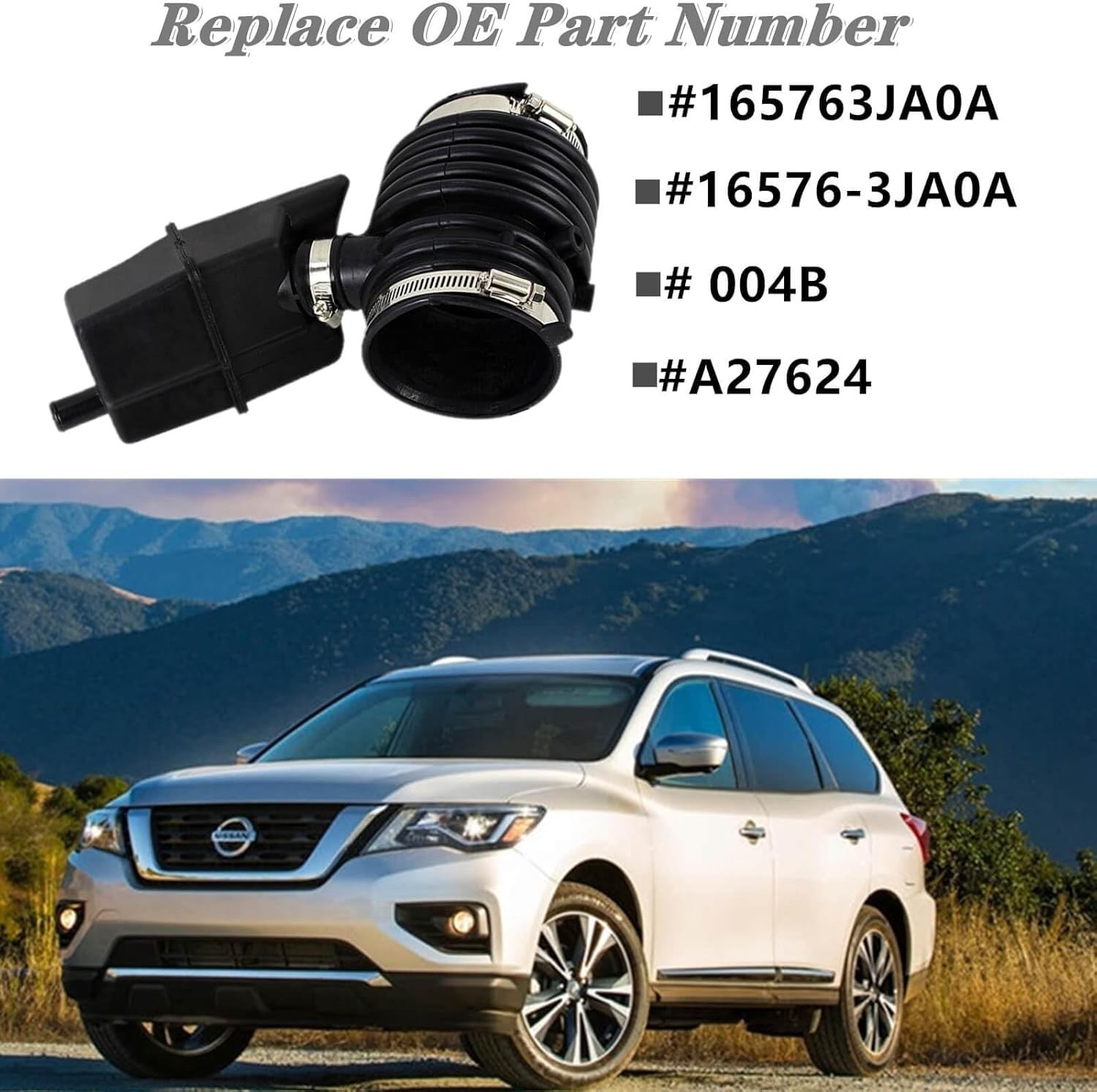 16576-3JA0AEngine Air Intake Duct Hose For 2013-2016 Nissan Pathfinder 3.5L