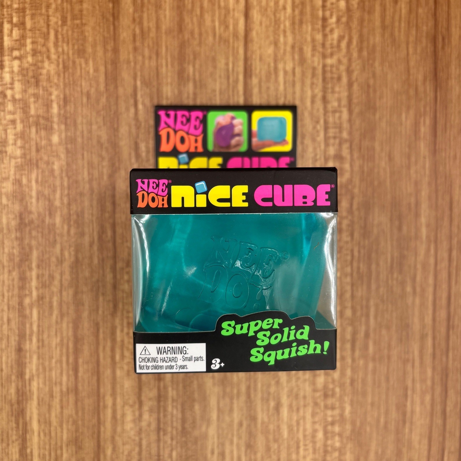 Schylling NeeDoh Nice Cube Fidget Toy Unisex OS Blue Super Solid Squish NEW