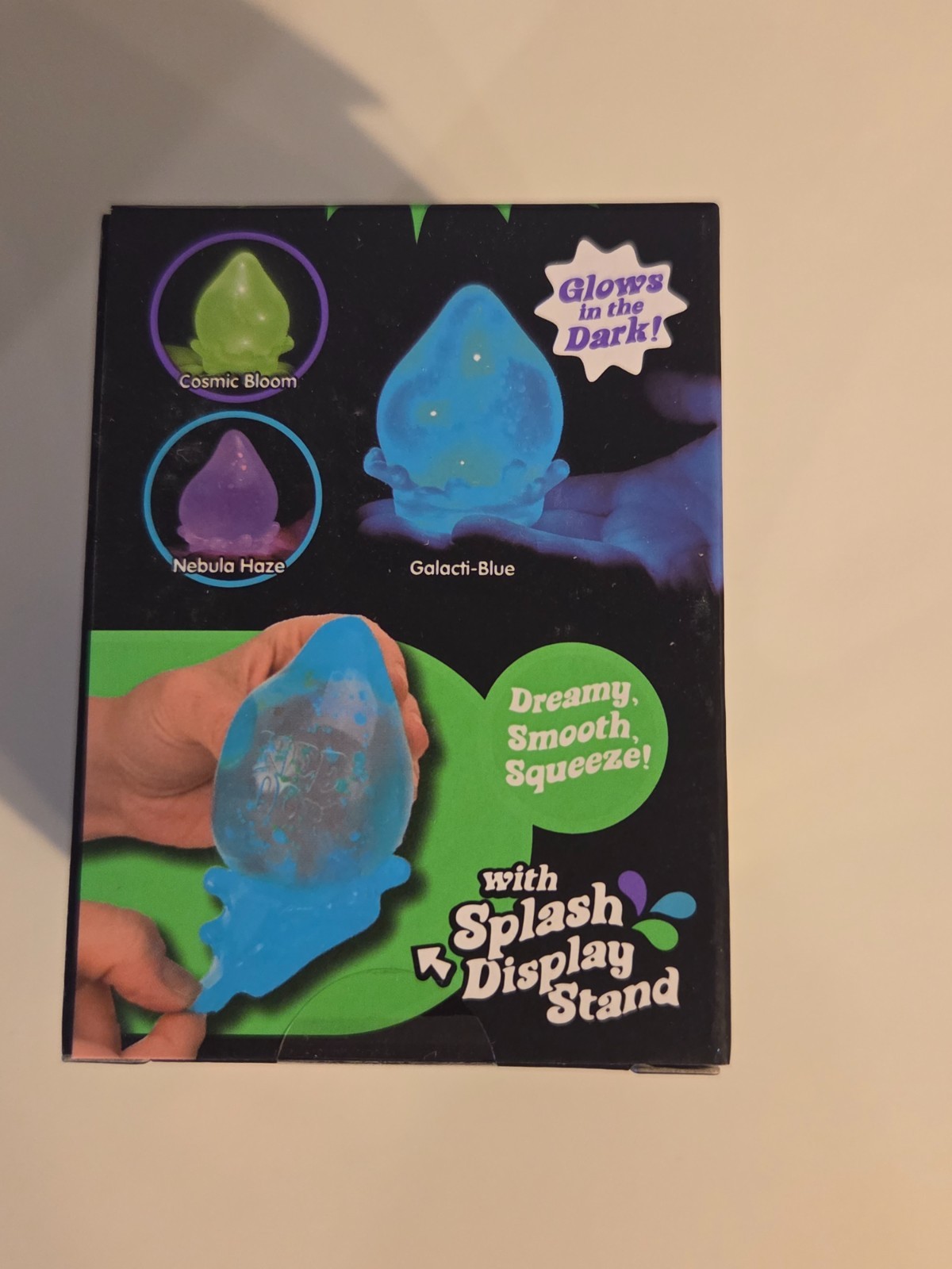 Needoh Nee Doh GREEN Galactic Glow Dream Drop EXTREMELY RARE Glow in the Dark