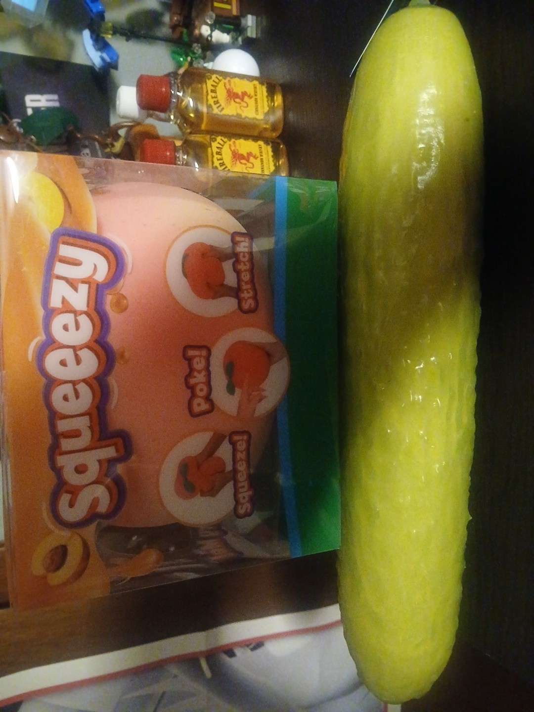 Toymendous Sunny Days Squeeezy Lot Of 6 Peach, Ducks, Corn On Cob, Pickle Carrot