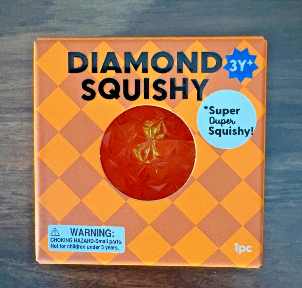 J’Adore Diamond Squishy Orb Sensory Fidget Toy Squeeze Target Exclusive Orange