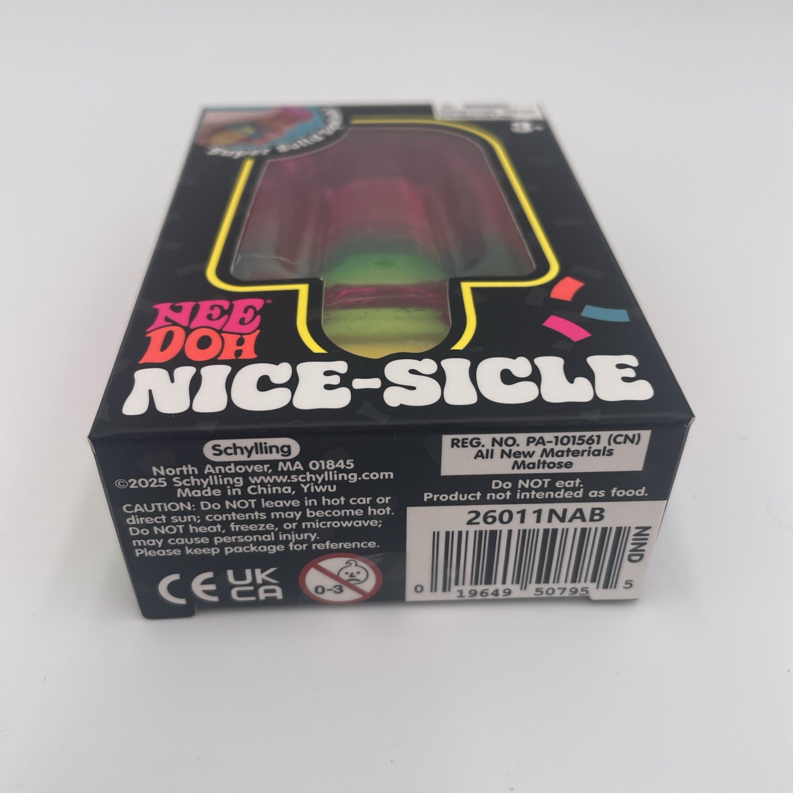 AUTHENTIC Nee Doh Nice-Sicle Popsicle Blue/Pink/Yellow Multicolor New US SELLER