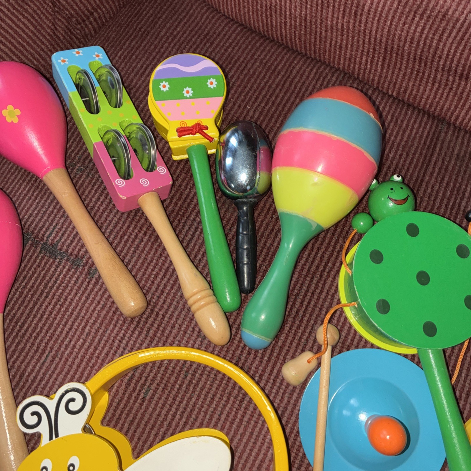 Toy Lot Musical Rhythm Instruments Preschool Daycare Wooden Toy Lot