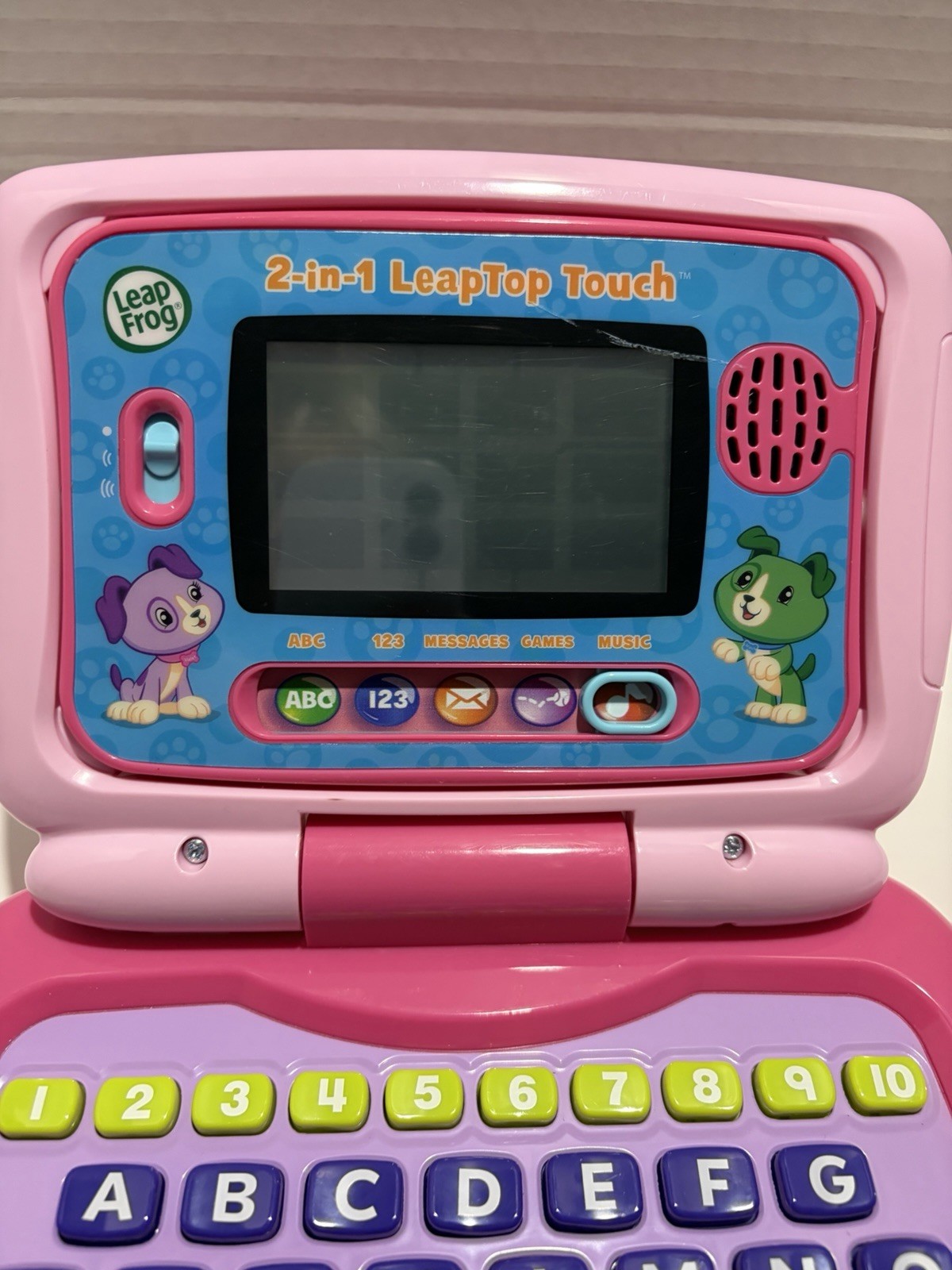 LeapFrog 2 In 1 My Own Leaptop Touch Laptop Tablet Computer For Kids Pink Tested