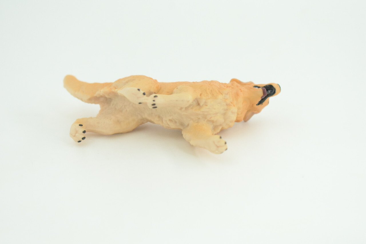 Golden Retriever Dog, Hand Painted Rubber Realistic Toy 4 Inches CH854 BB198