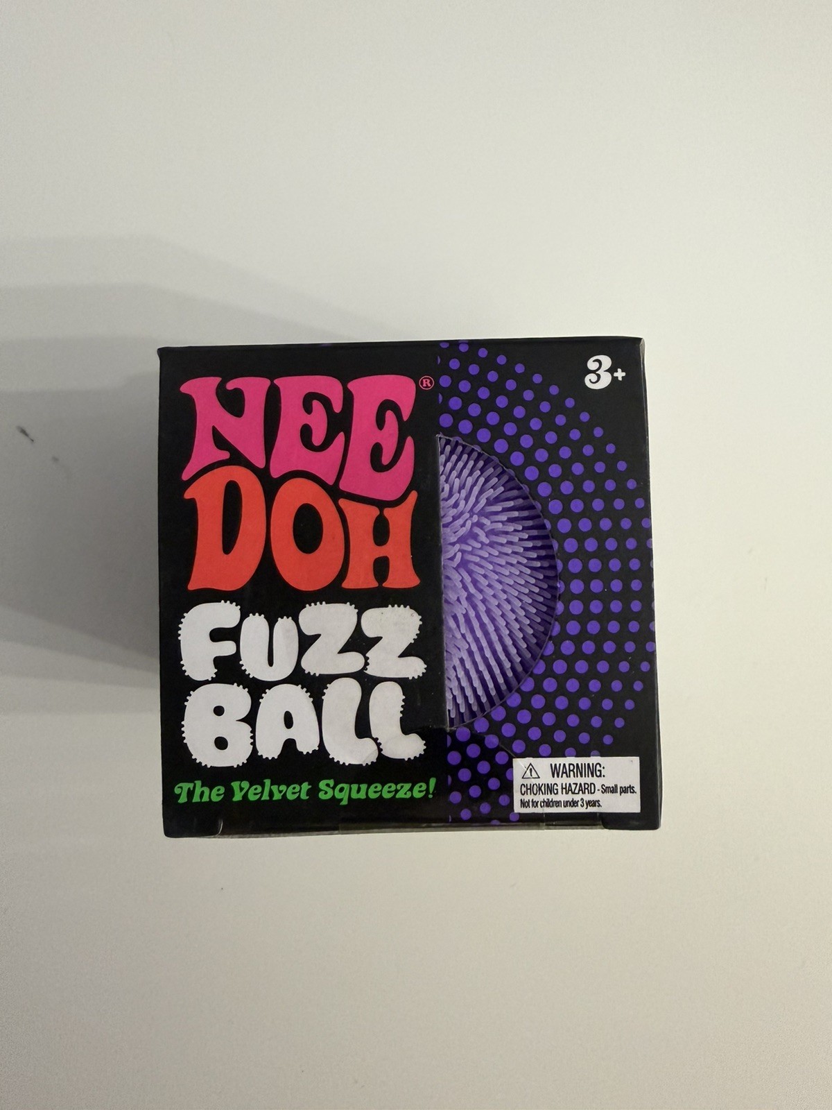 Purple Needoh FUZZ BALL Flower Power Nee Doh Squish Stress Ball NEE-DOH Fuzzball