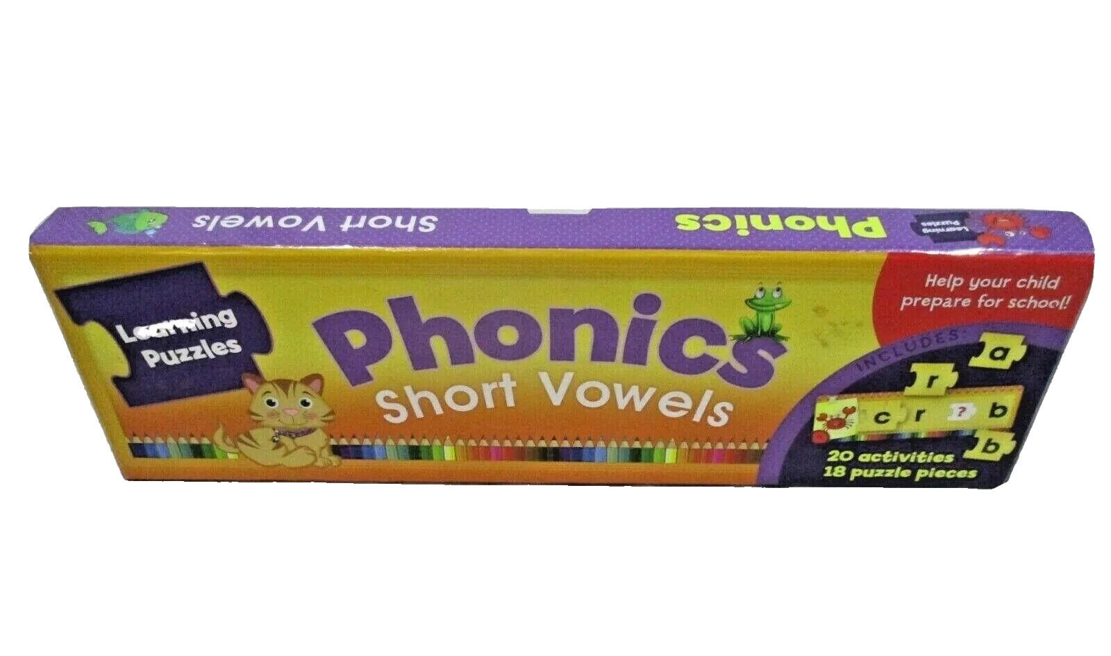 Phonics Short Vowels Learning Puzzle 2013 Paper Rock Complete Set Age 3+