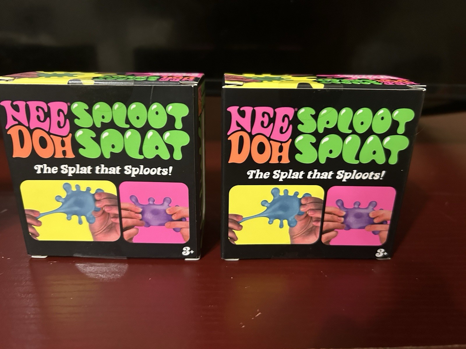 NeeDoh Sploot Splat FOUR- ALL colors green, blue, purple, pink