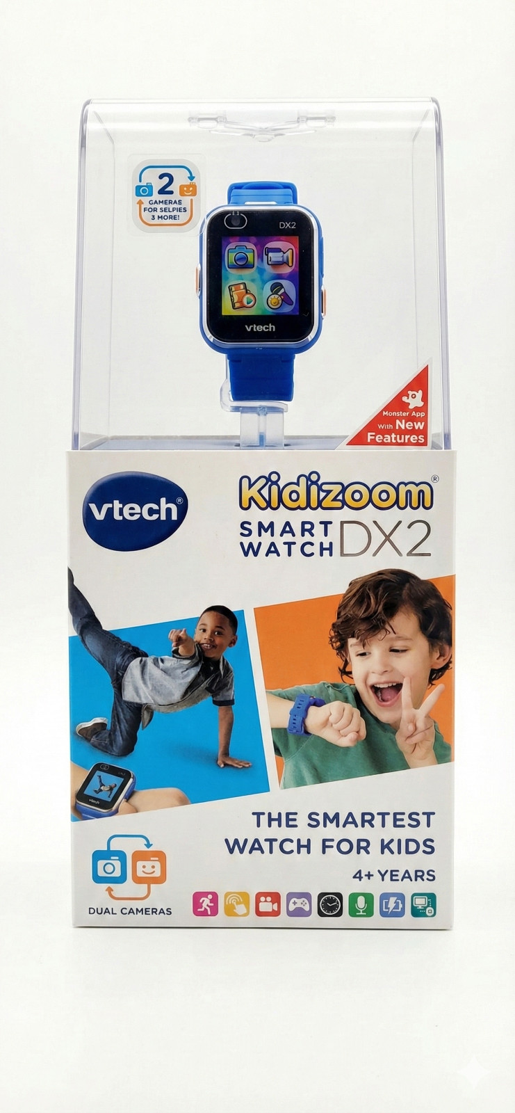 New VTech KidiZoom Smartwatch DX2 Blue – Kids Smart Watch with Cameras & Games