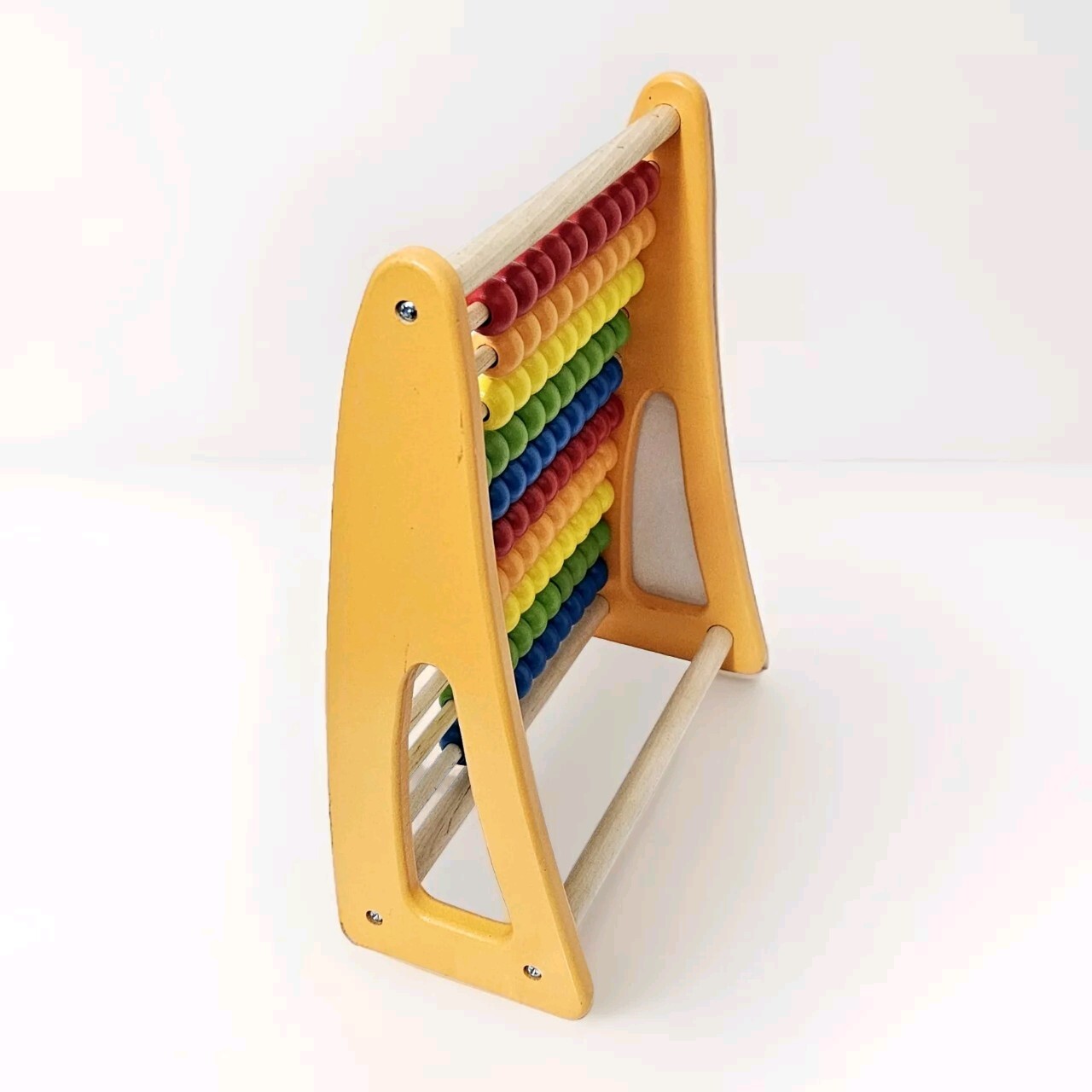 Pidoko Wooden Youth Abacus Yellow 12.5 ” × 10″