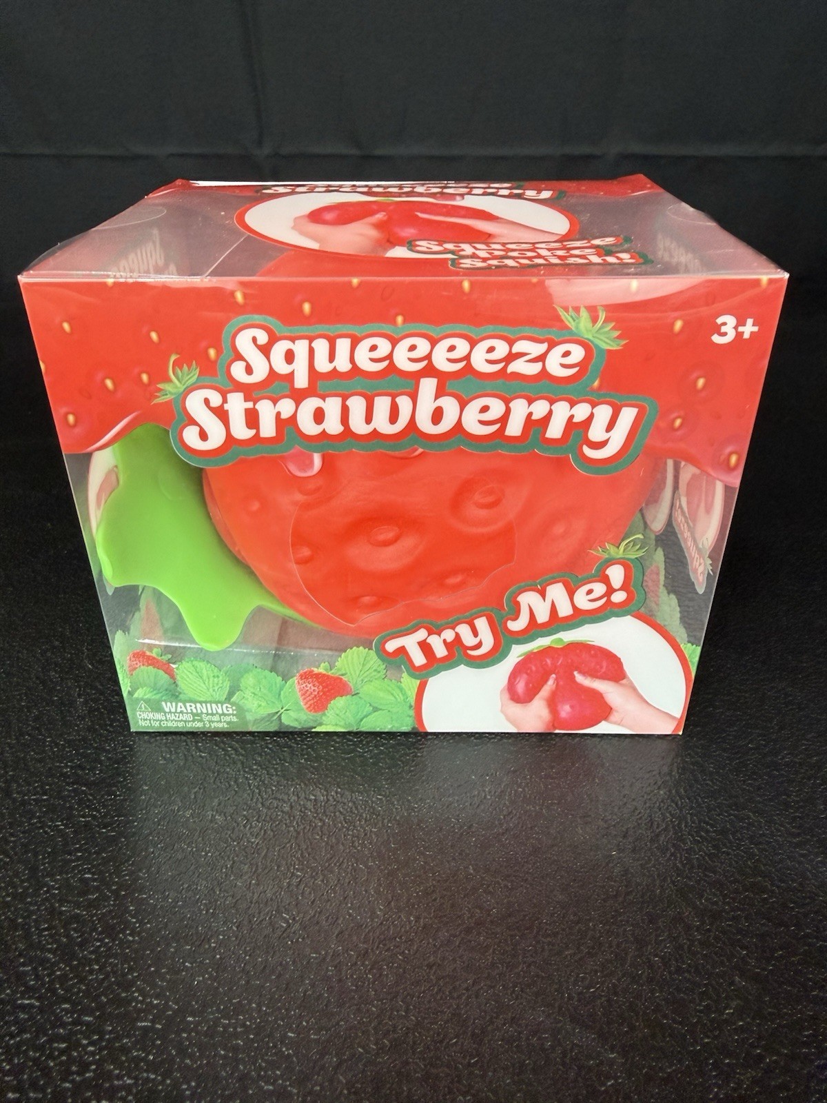 Sunny Days Jumbo Squeezy Strawberry Squishy Toy Stress Relief Sensory Fun