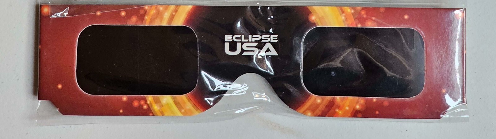 5 Pair Solar Eclipse Glasses ISO Certified Safe Plastic Packaging USA Free Ship