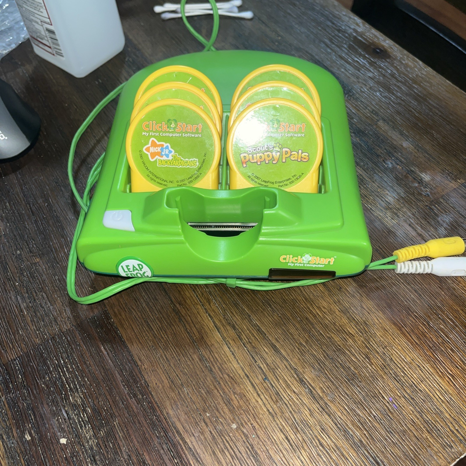 Leap Frog Click Start My First Computer Green – Console & 6 Click Starts