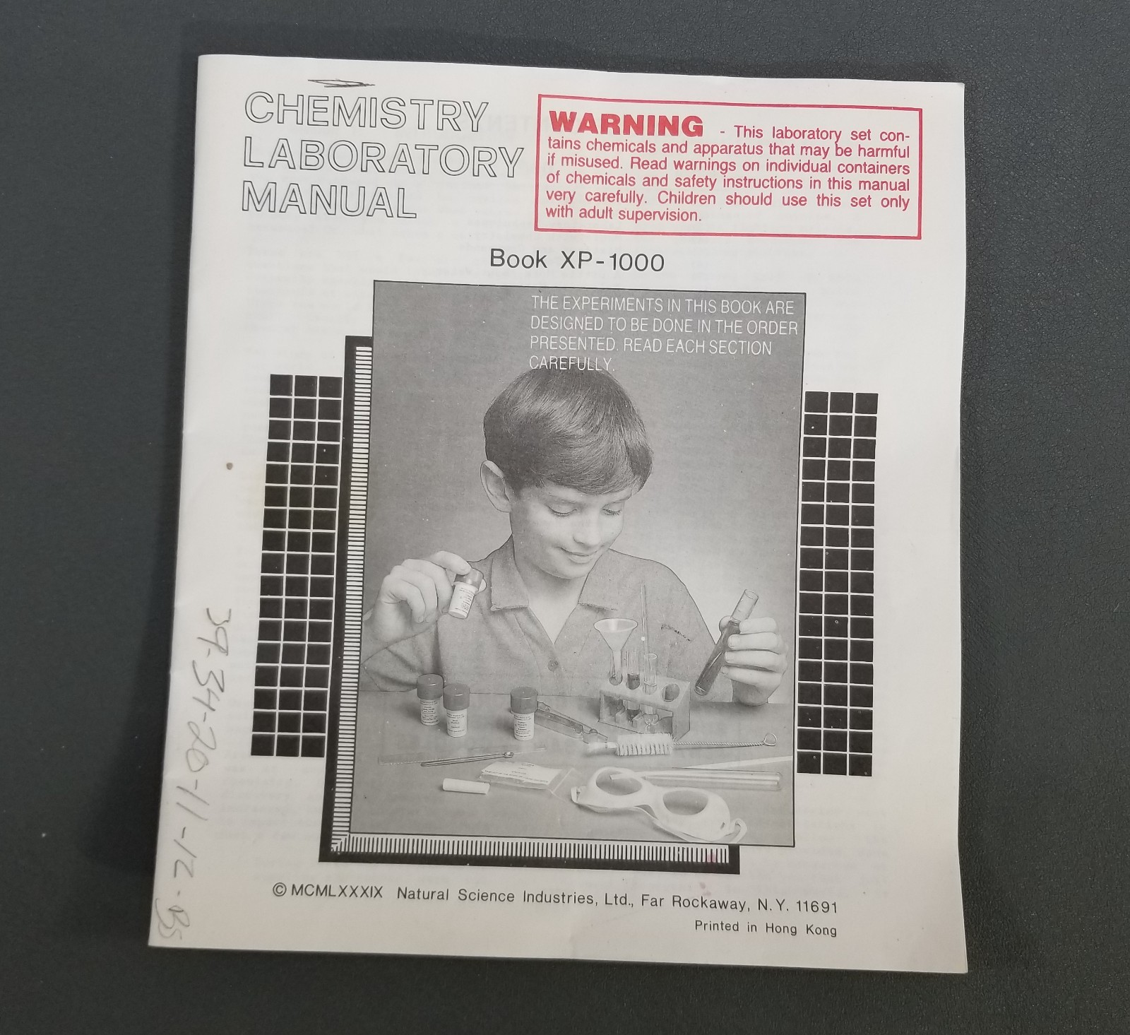NSI XP-1000 CHEMISTRY LAB MANUAL AND SAFETY CHART