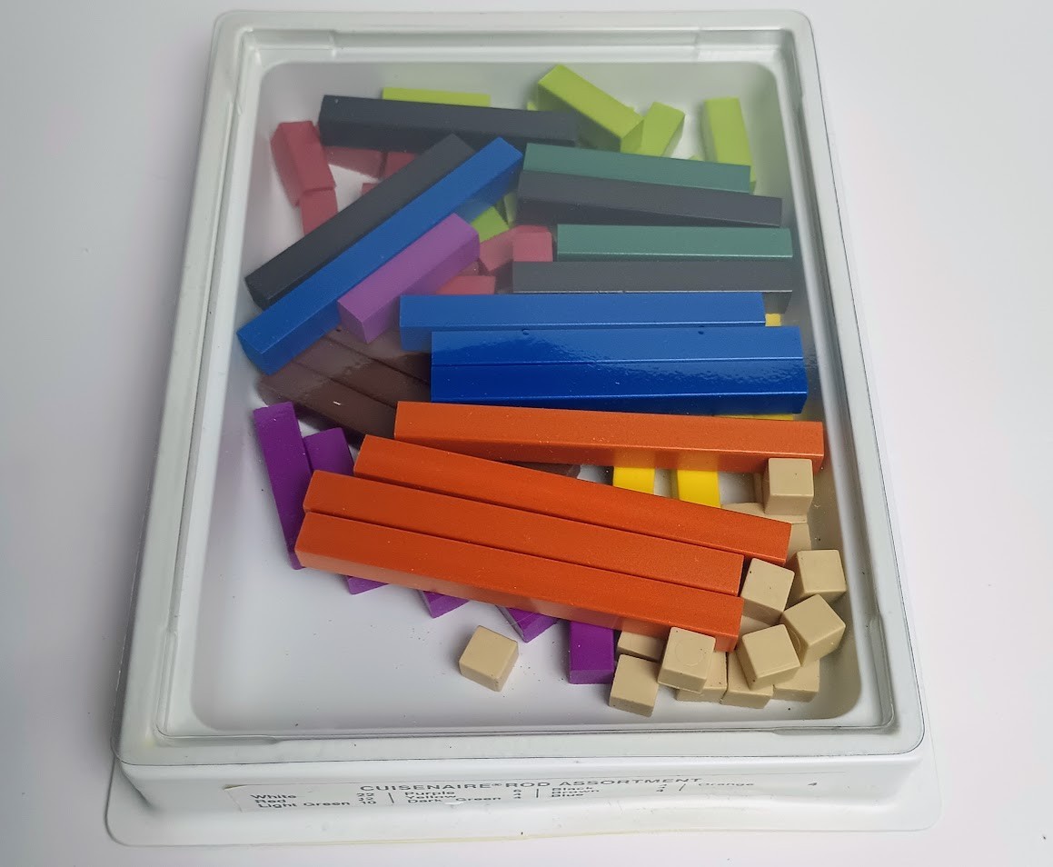 Classic Cuisenaire Rods Math Manipulative Counting Fraction 74 Pieces Homeschool