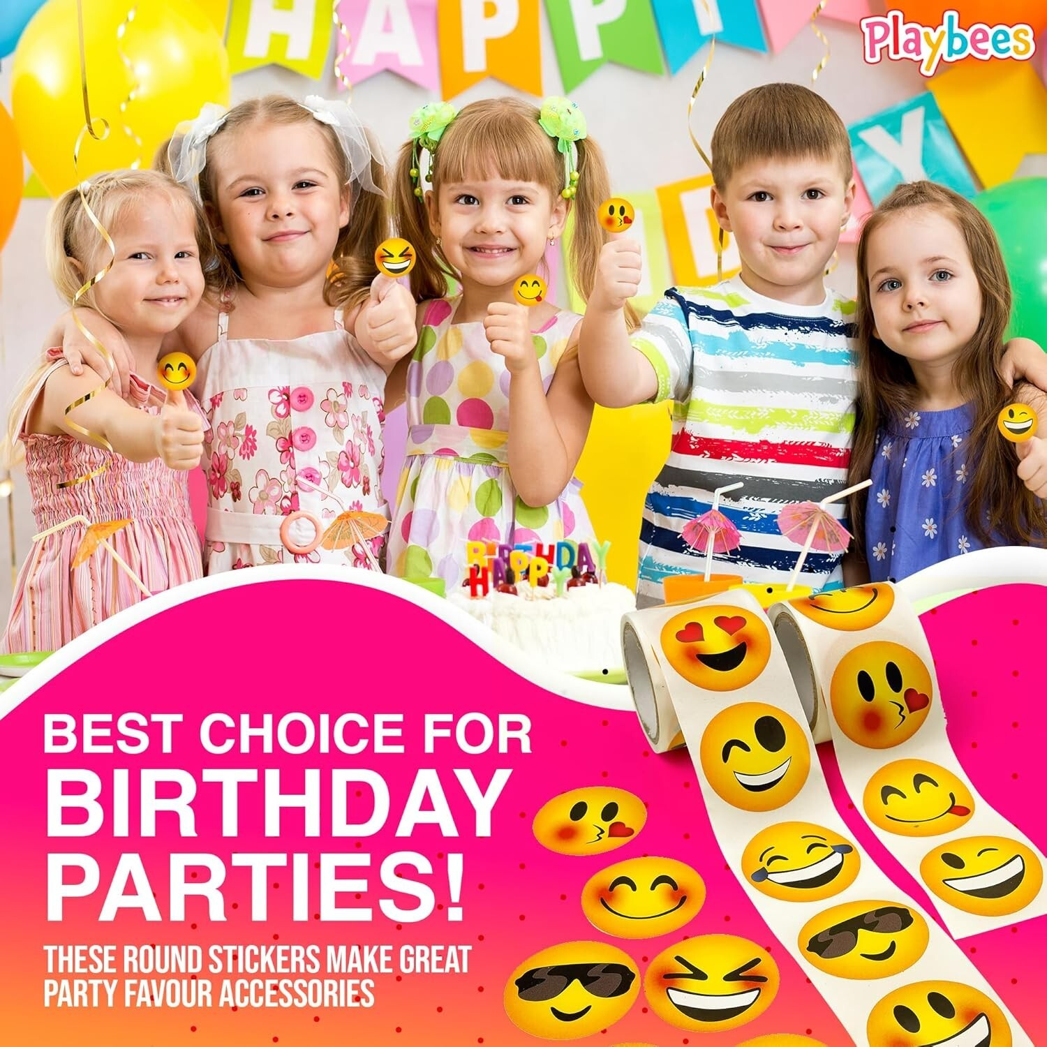 Emoji Sticker – 2 Rolls