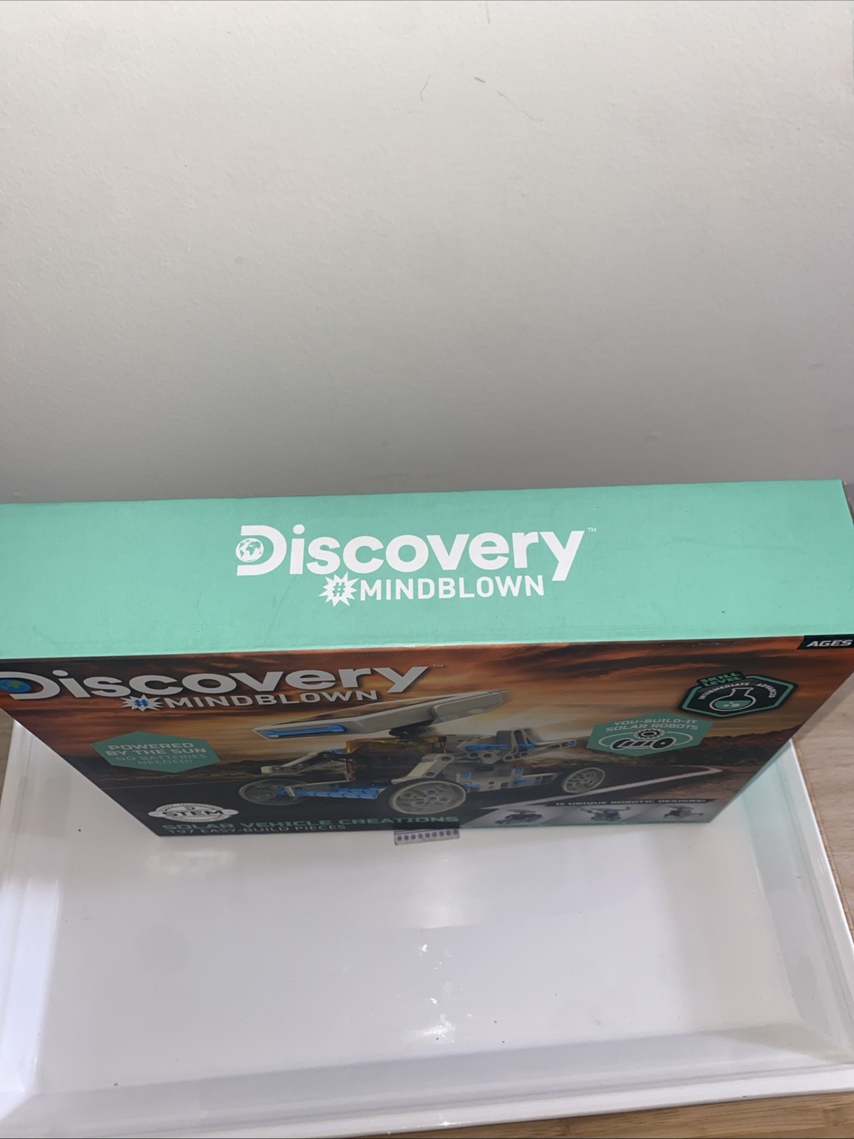 Discovery Kids Mindblown STEM 12-in-1 Solar Robot 190-Piece Creation Kit New