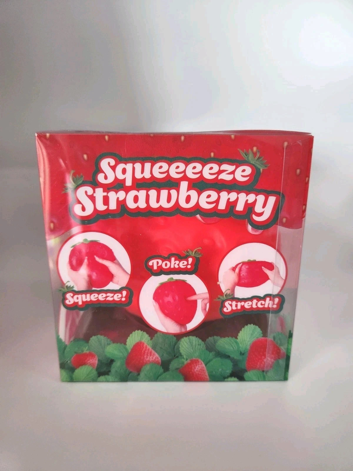 Sunny days JUMBO Squeezy Squeeezy Strawberry Squishy Toy Stress Relief Toy *NEW*