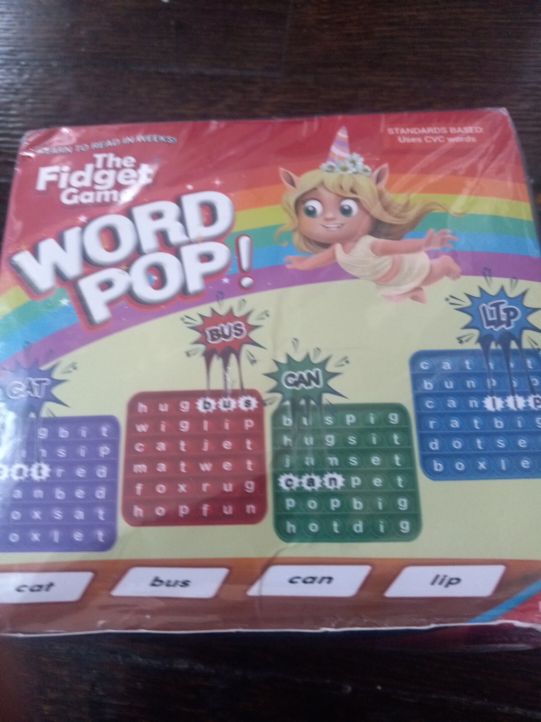 The Fidget Game Sight Words Grades Pre K-3 Learn to Read In Weeks New