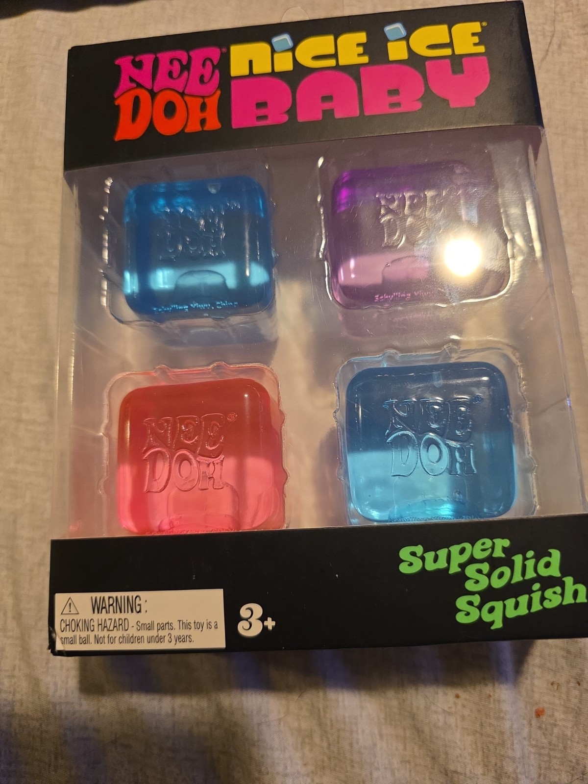 New Needoh Nice Ice Baby Bundle (Mini Nice Cubes) + 1 Crazy Fun Rms Mini Squishy