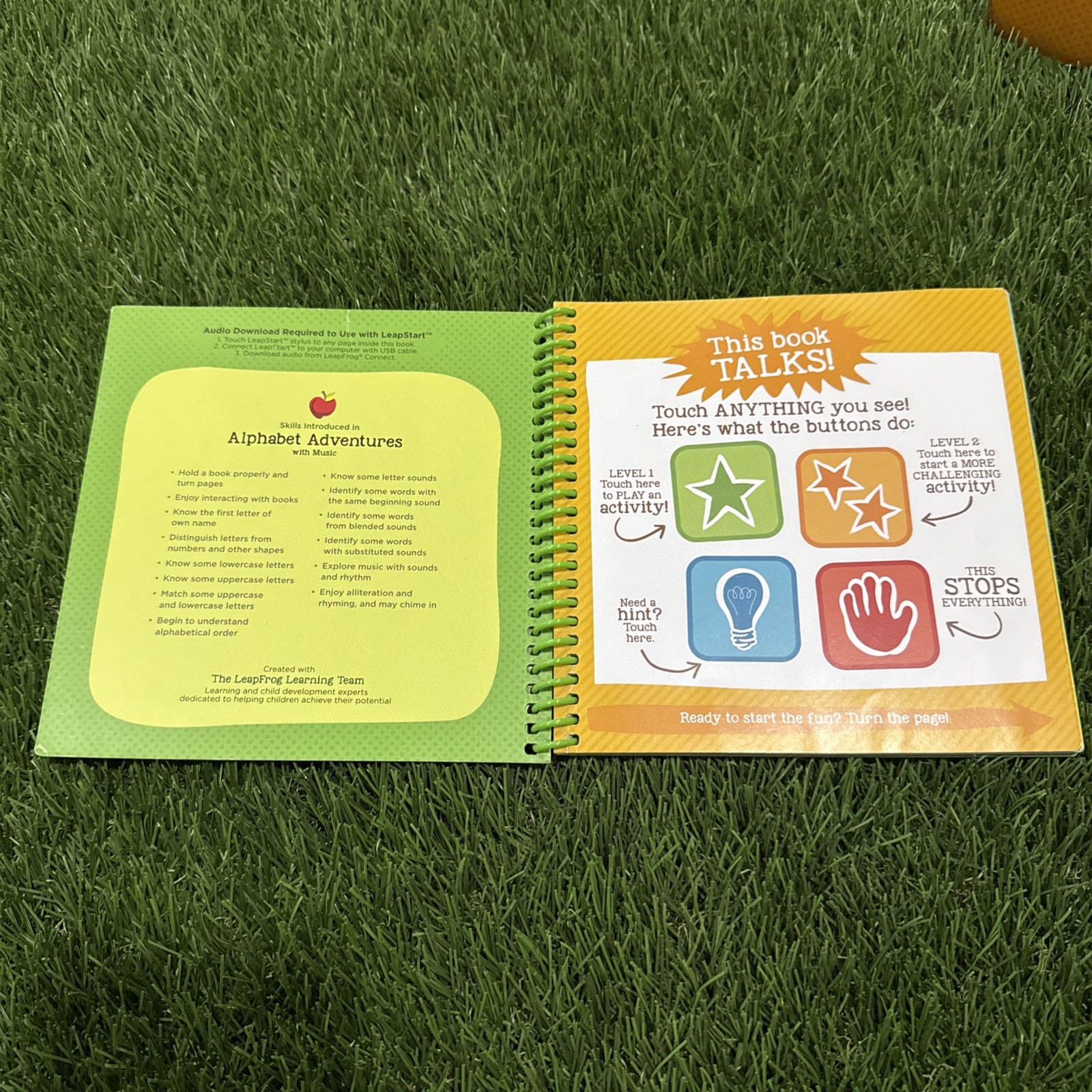 LeapFrog Leap Start Preschool Book — ALPHABET ADVENTURES with MUSIC