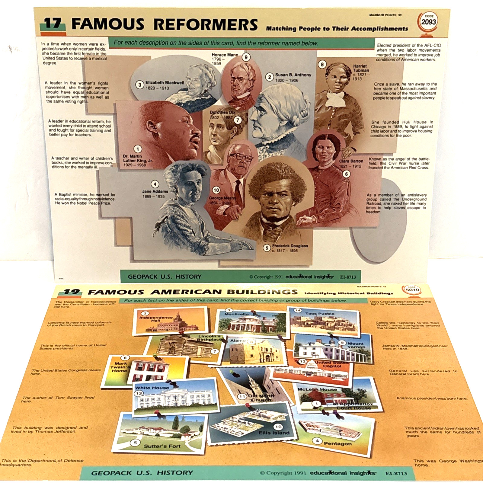 GeoSafari U.S. History Learning Game Complete Educational Insights Home School
