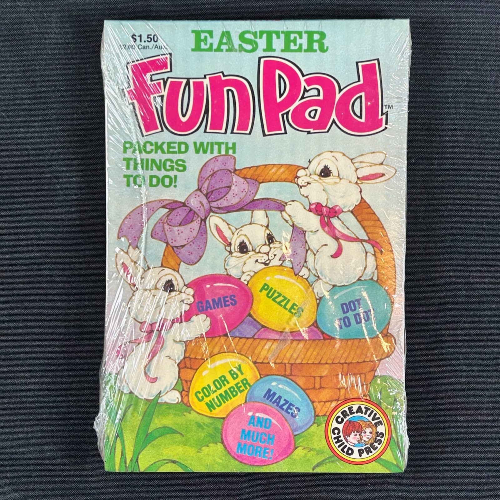 2 Pack (sealed) Easter Fun Pad Creative Child Press Activity Books Vintage NOS