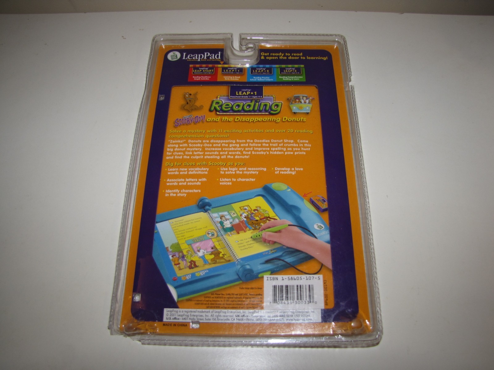LeapFrog LeapPad Leap 1 Scooby-Doo And The Disappearing Donuts Book Cartridge