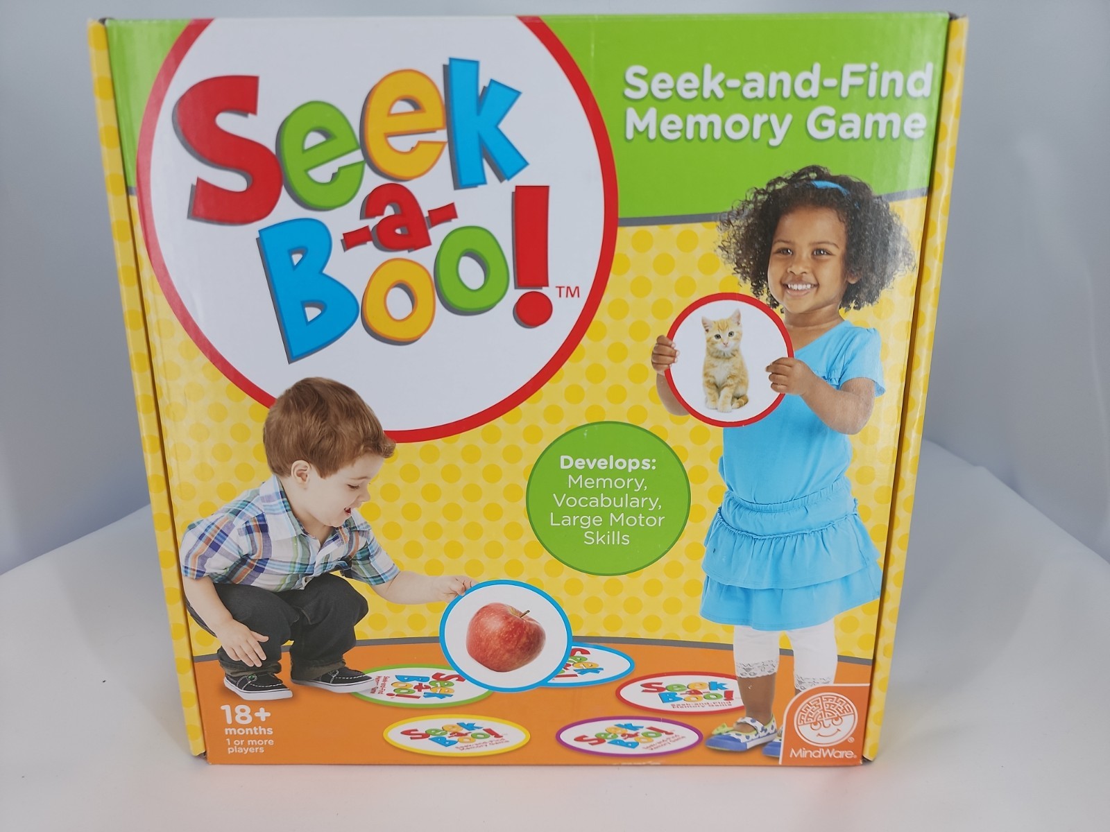 Seek-A-Boo The Seek And Find Memory Game Mindware Brain Toys 18m+ New In Box
