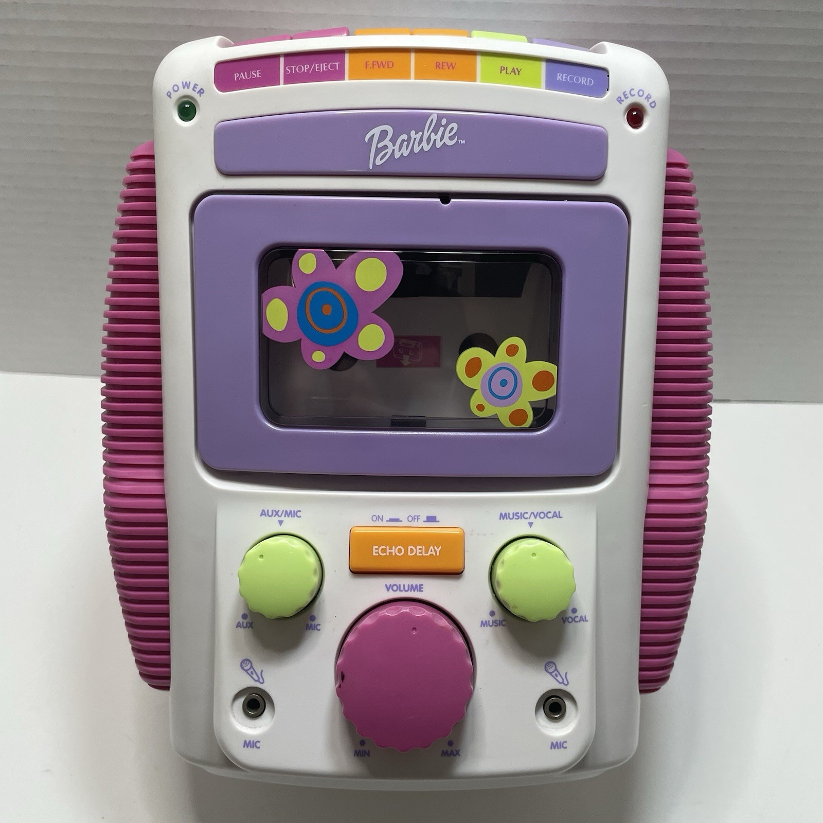 Vintage Barbie Sing A Long Karaoke Cassette Player Recorder Kids Toy Tested