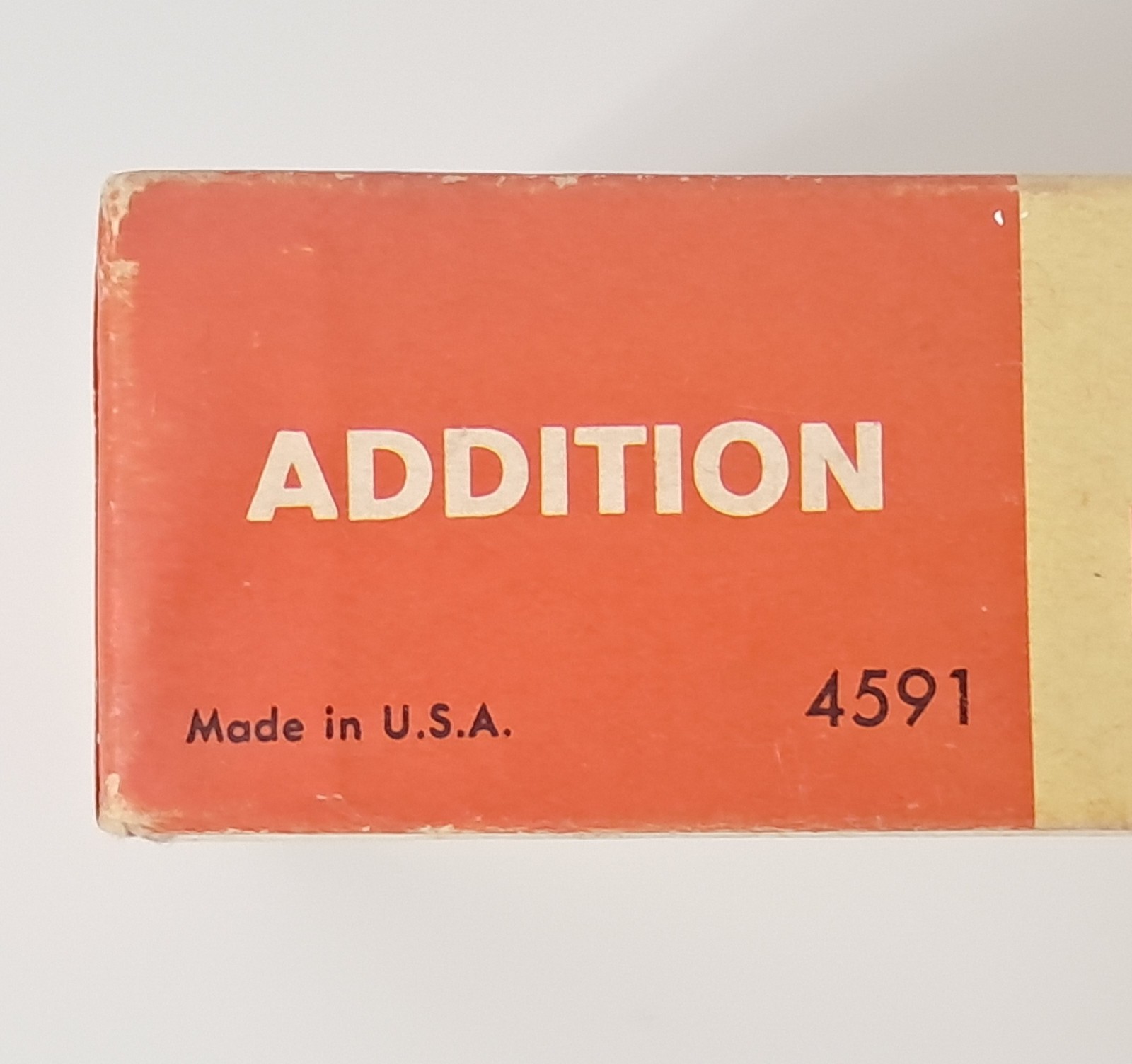 Vintage Milton Bradley New Math Flash Cards Addition Grades 3-6 USA 1965