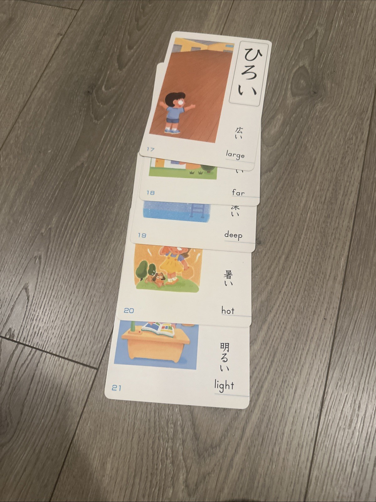 Kumon Opposite Words Card educational set for toddlers Japan