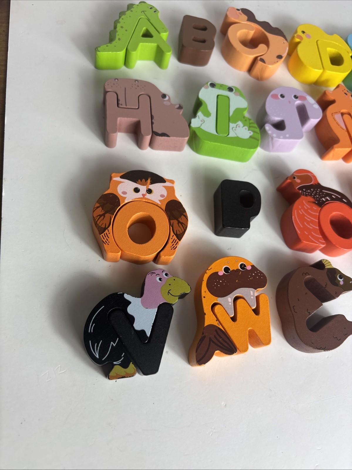 Animal Alphabet Puzzle Matching Game – Wooden Alphabet Learning Toy Read
