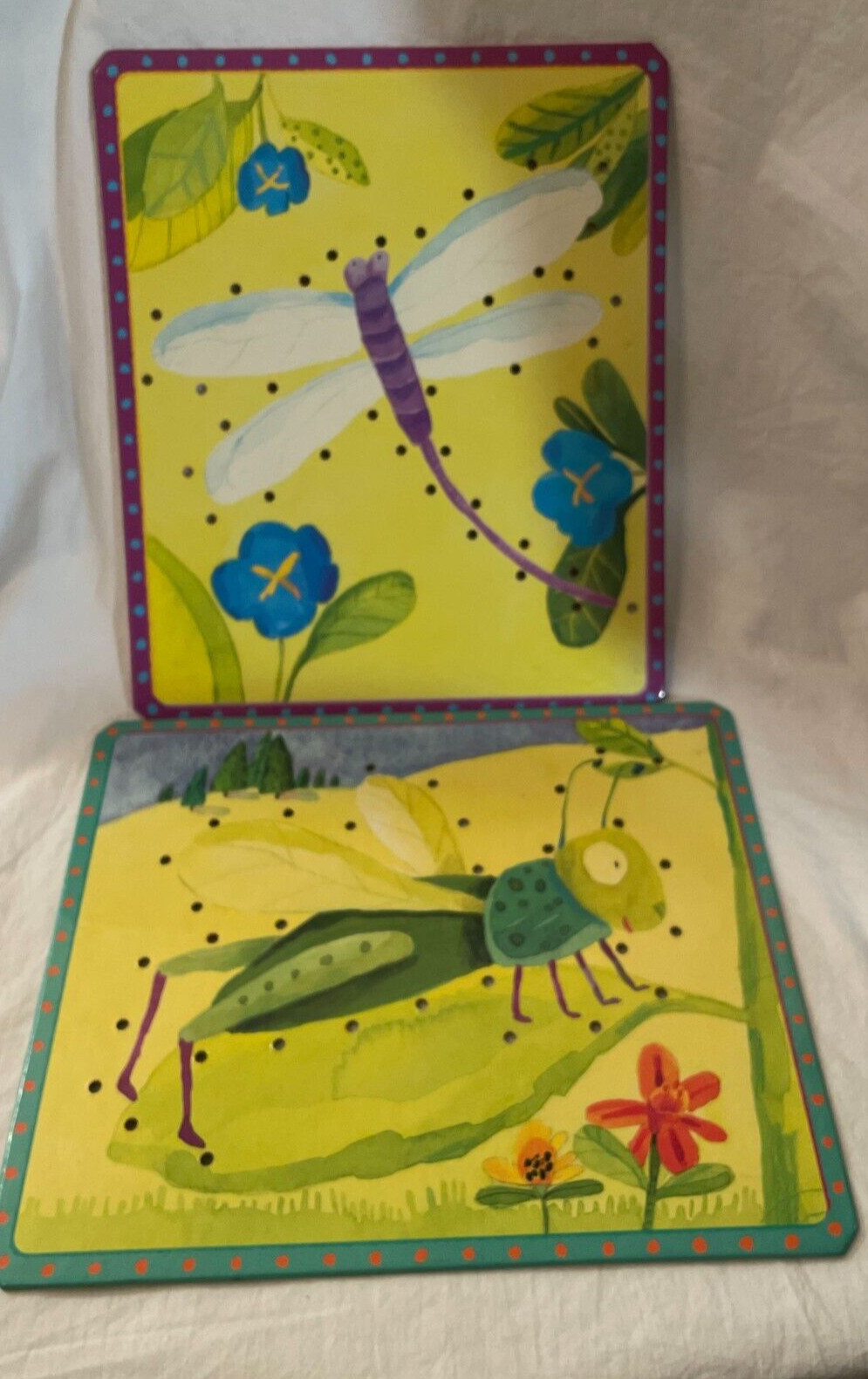 EeBoo More Friendly Bugs Lacing Cards (8 Cards & Laces)