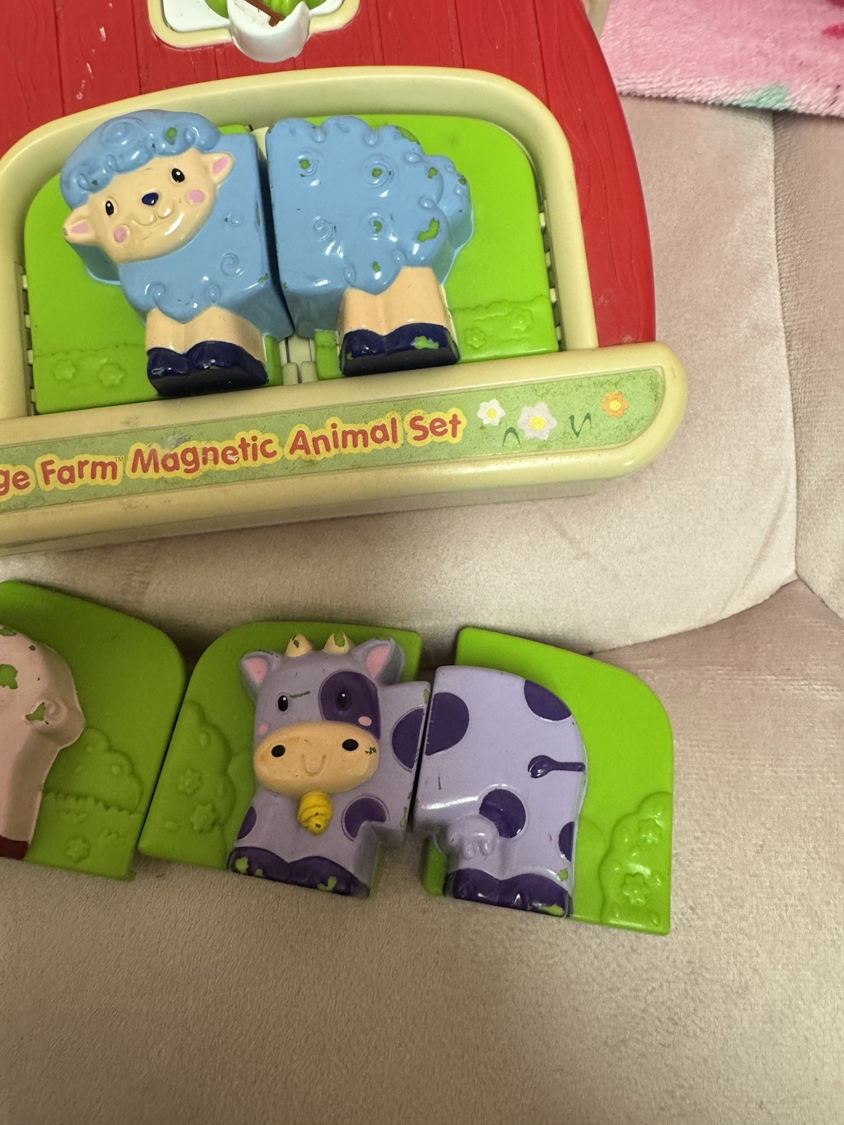 LeapFrog Fridge Farm Magnetic Animal Set missing 3 Pieces READ WORKS!