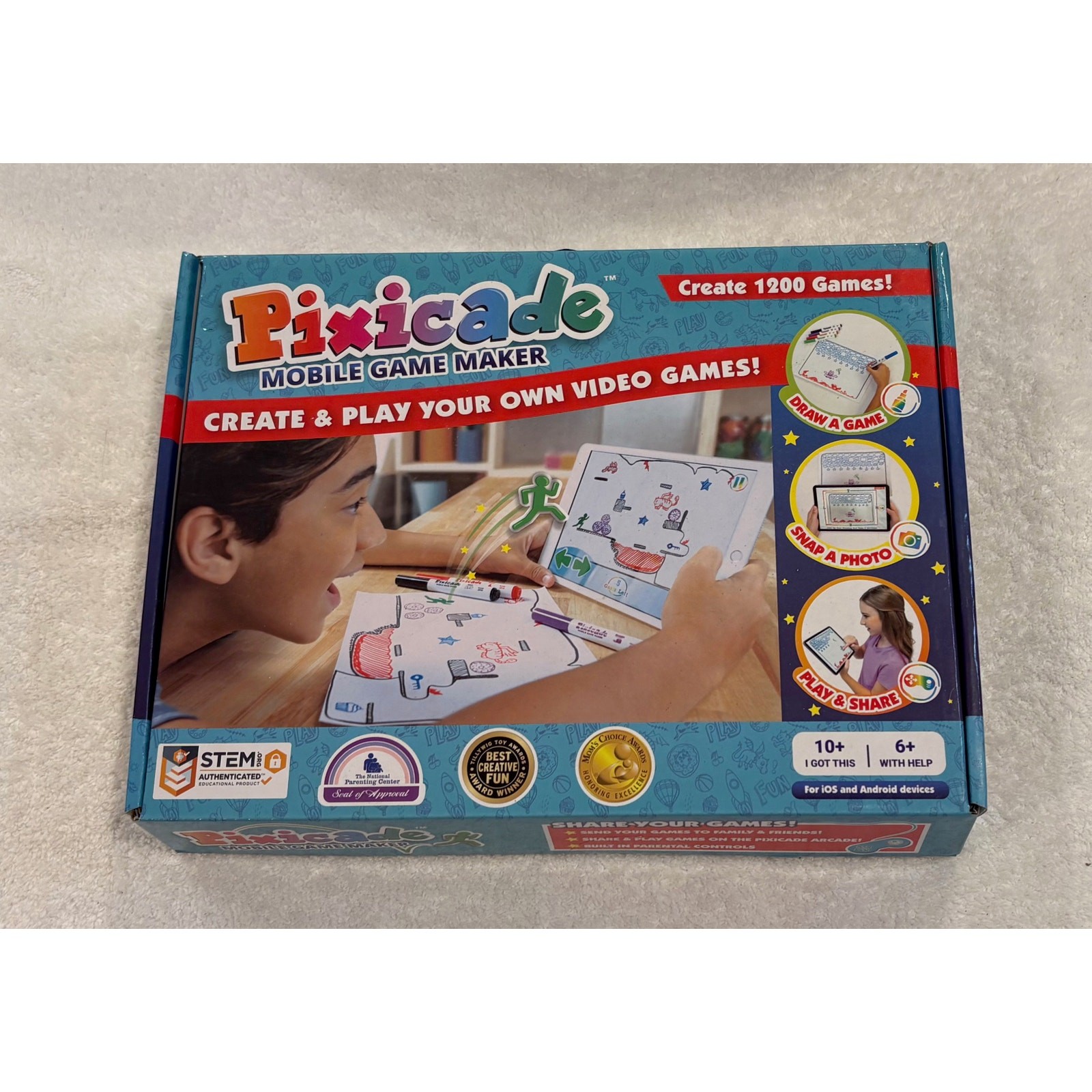 NIB Pixicade Mobile Game Maker – Award-Winning STEM Toy