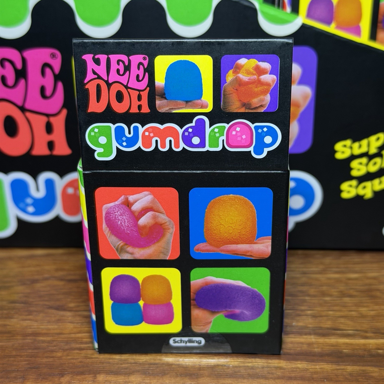 Needoh Gum Drop ORANGE Squishy Fidget Ball Viral Tiktok Trend Gumdrop NEE DOH