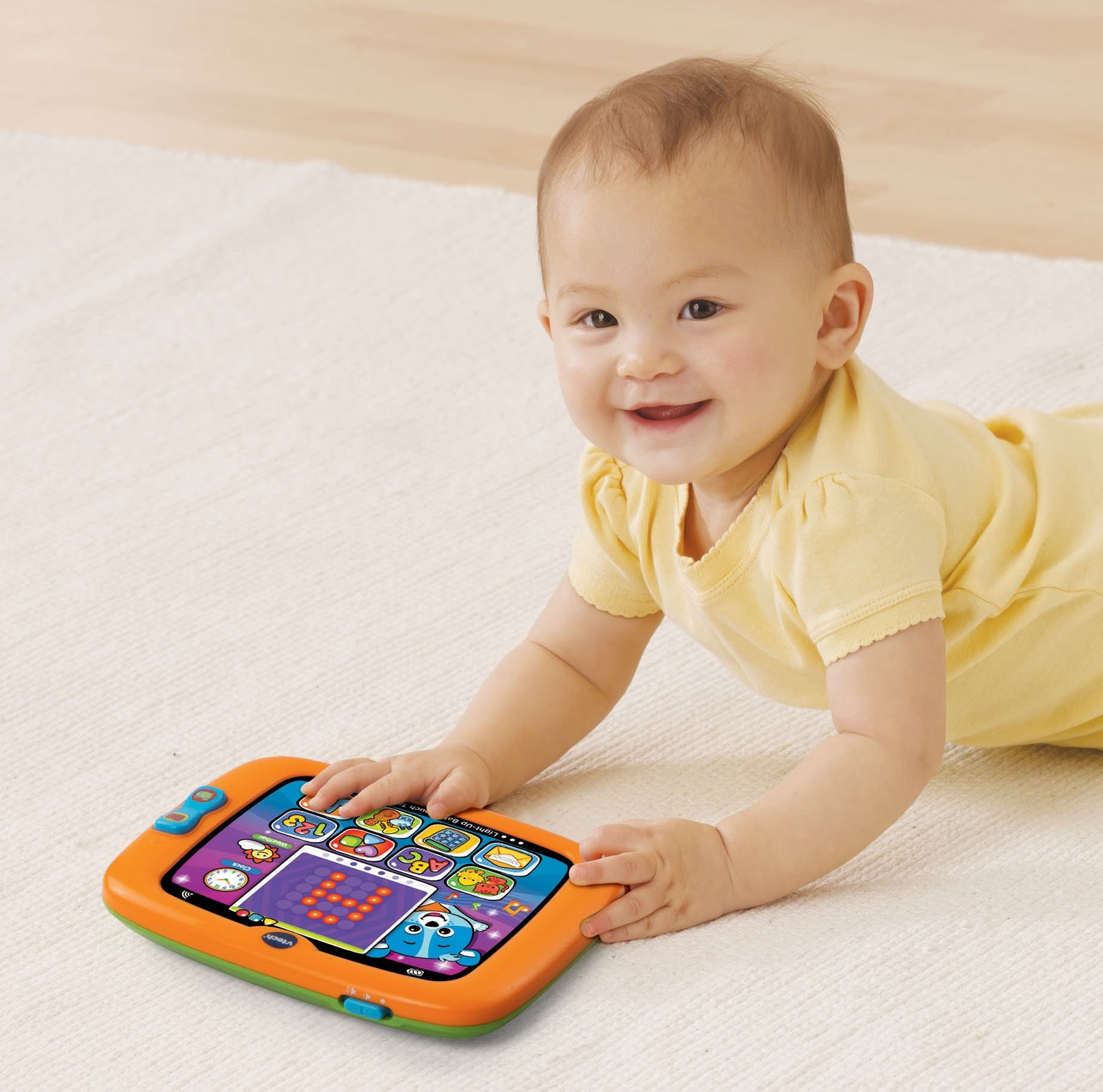 VTech Light-Up Baby Touch Tablet, Orange 8.1″ x 6″ x 1.2″,