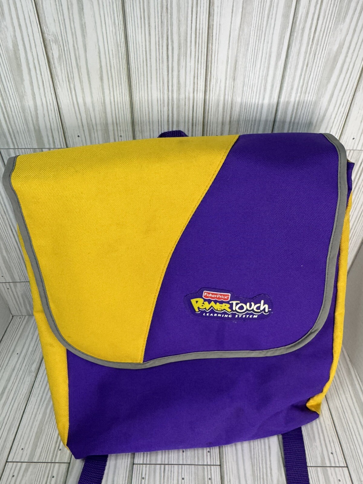 Fisher Price Power Touch Learning System Carrying Case Backpack Yellow/Purple