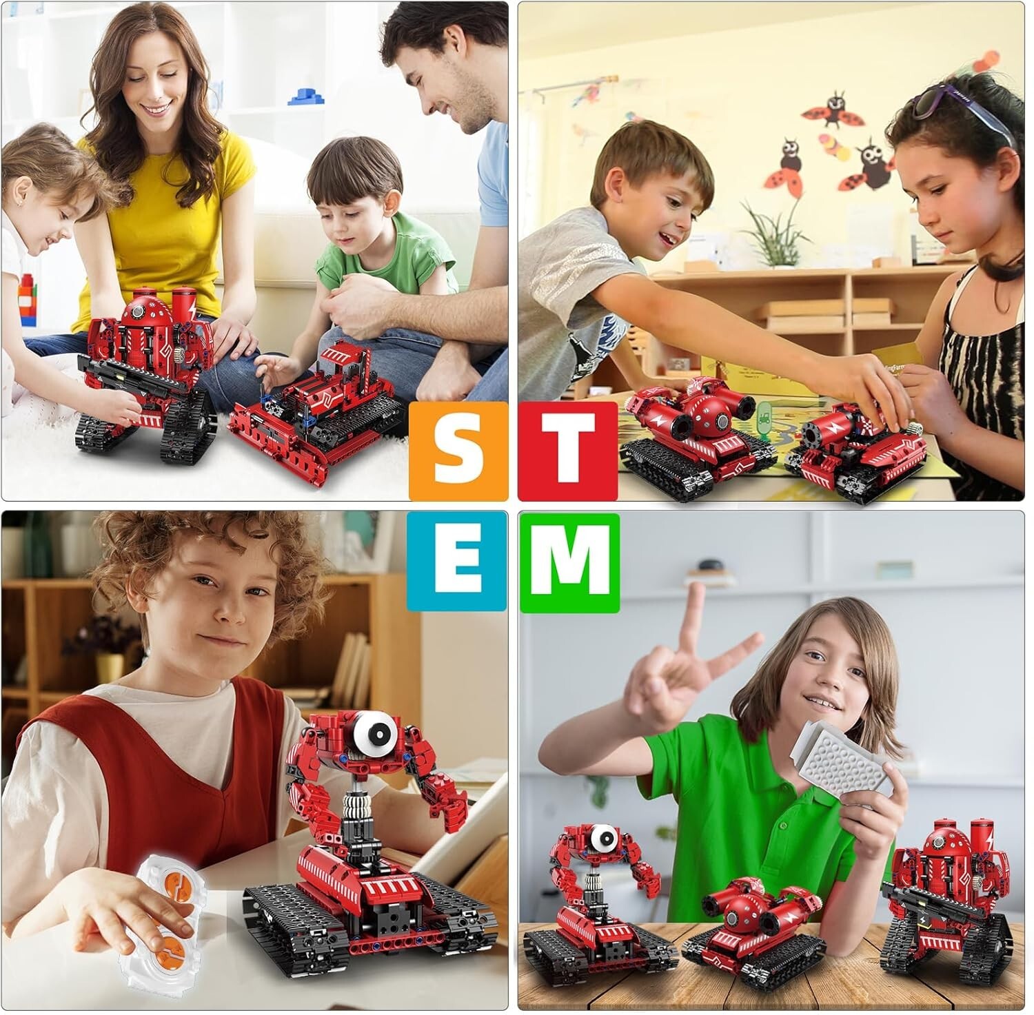 STEM Robot K96135 youth Ages 8-14 5-In-1 Remote Control and APP remote New 495p