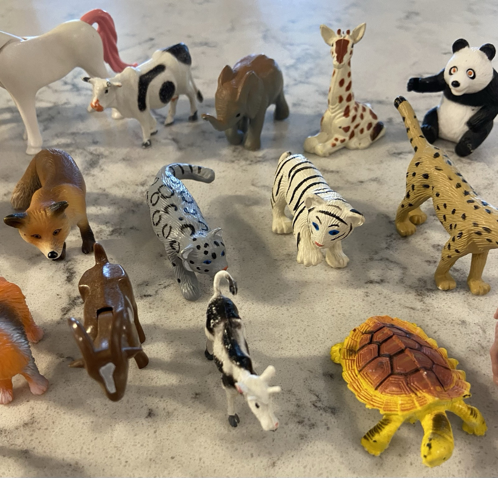 26 Miniature Plastic and Rubber Wild Animals, Zoo Animals, Panda’s, TIGER, MORE