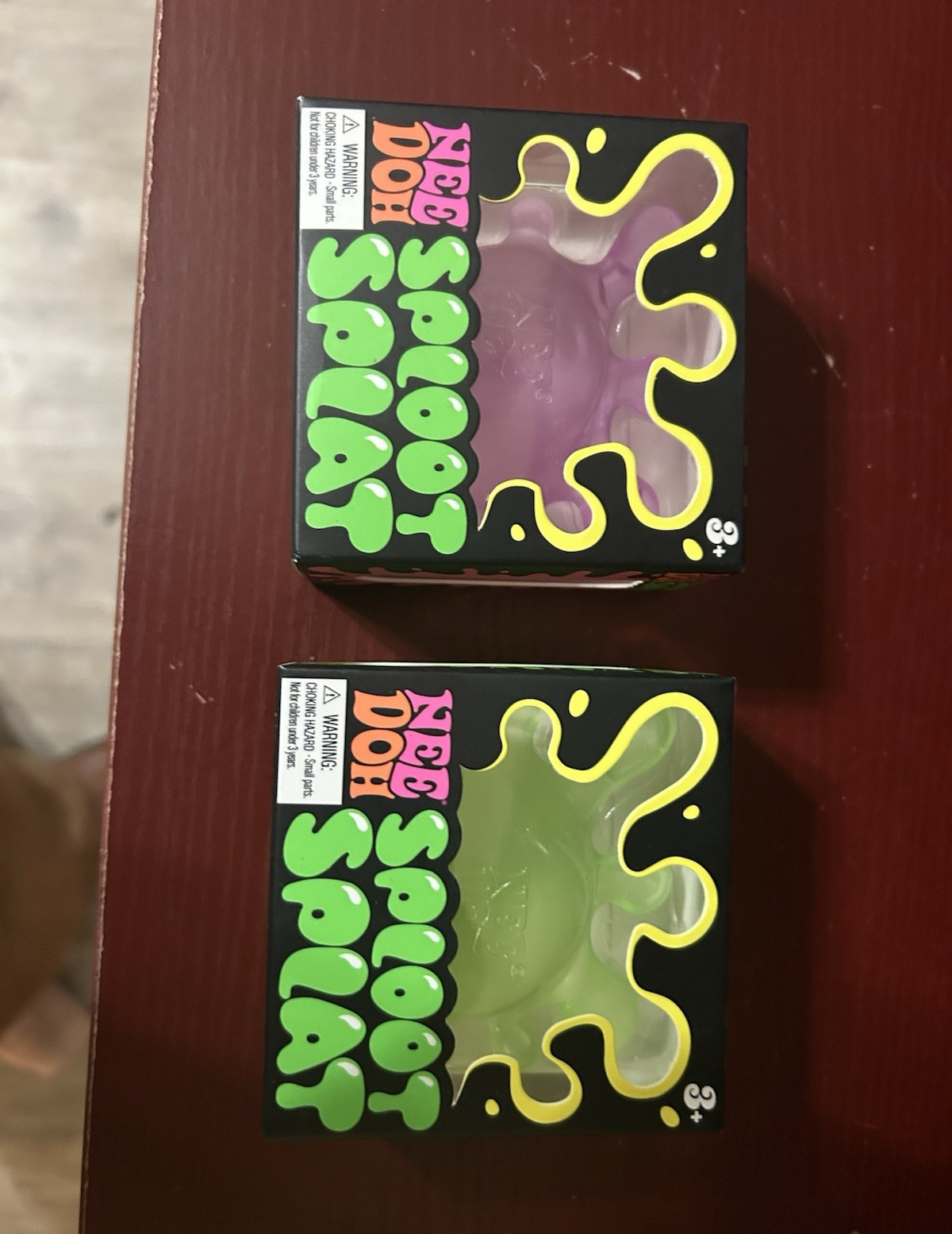 NeeDoh Sploot Splat FOUR- ALL colors green, blue, purple, pink
