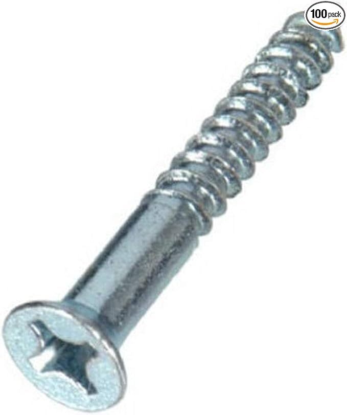 40004 4-Inch x 3/4-Inch Flat Head Phillips Wood Screw, 100-Pack, 0.75 inches,