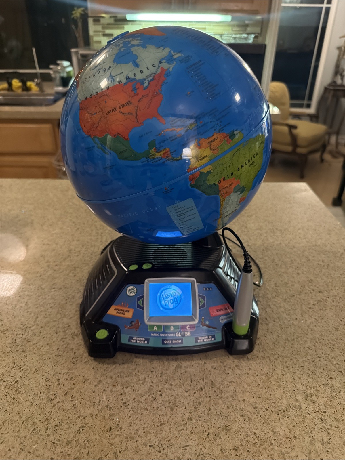 LeapFrog Magic Adventures Globe 2.8″ Video Screen BBC Interactive Games – Used